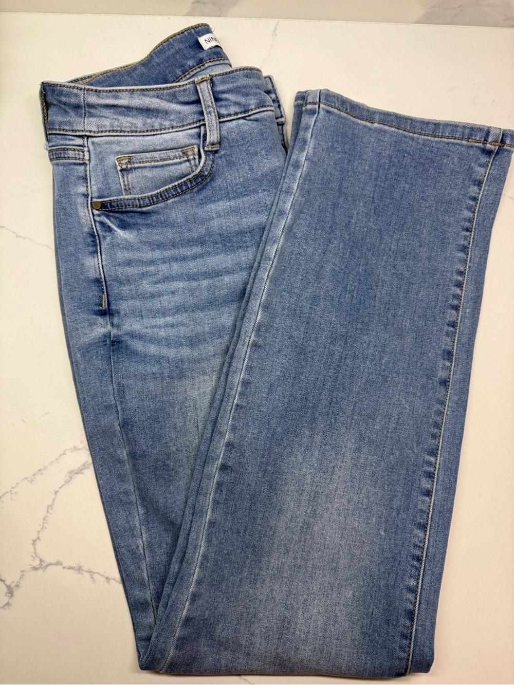 Nine West Light Blue Women's Classic Straight Jeans